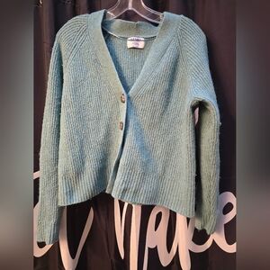 Old Navy Women's Teal Cardigan Sweater